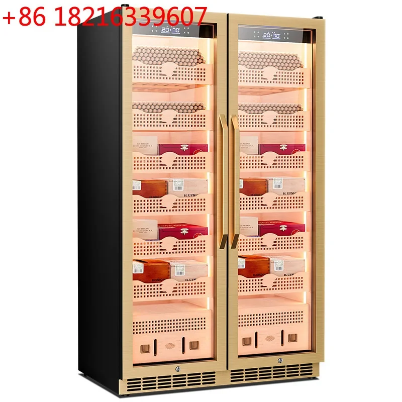 TAO Cigar cabinet Precise constant temperature and humidity cedar wood liner with WiFi compressor Refrigeration ammonia removal