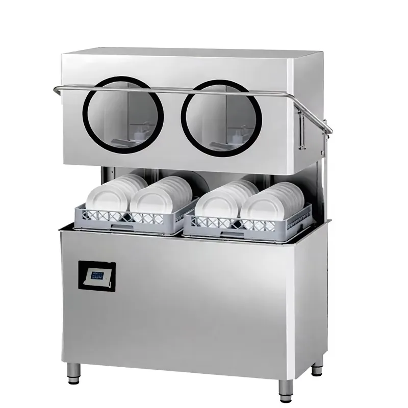 Stainless Steel Commercial Dishwasher Restaurant Hotel Commercial Hood Type Dishwasher Automatic Commercial Dishwasher for Sale