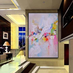 Arthyx,Handpainted Abstract Knife Oil Painting On Canvas,Handmade Modern Wall Art Picture For Living Room Home Office Decoration