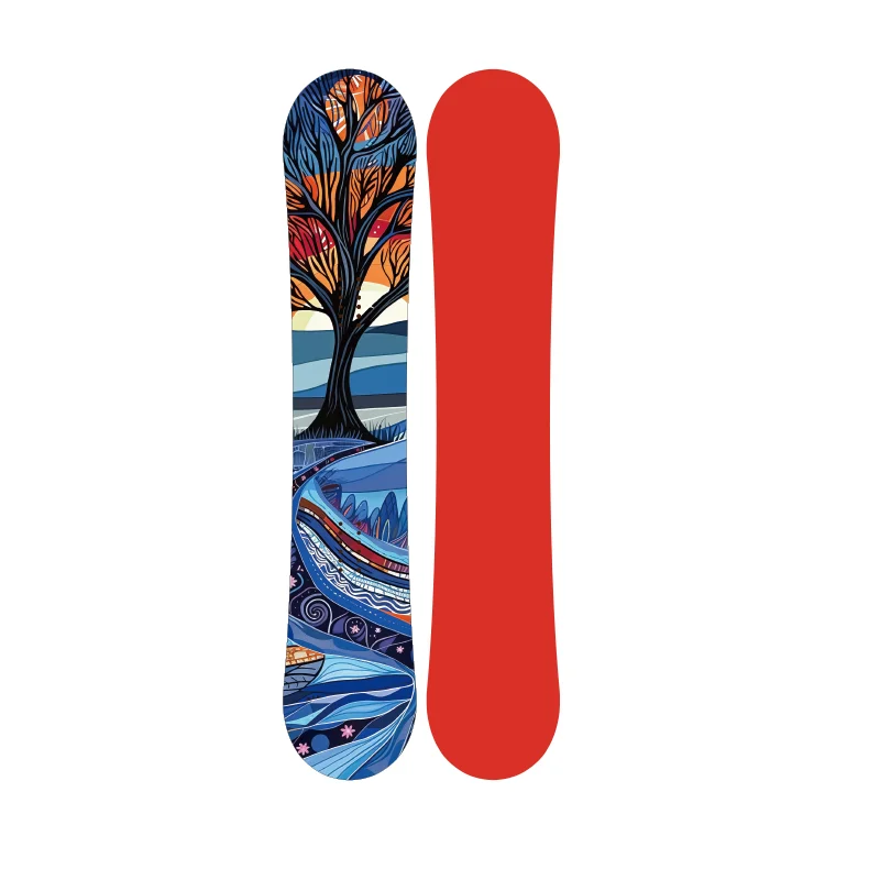 Wholesale All-Mountains Snowboard Plain White Wooden Board Sintered Extruded Base Binding Winter Sport Sandwich Design
