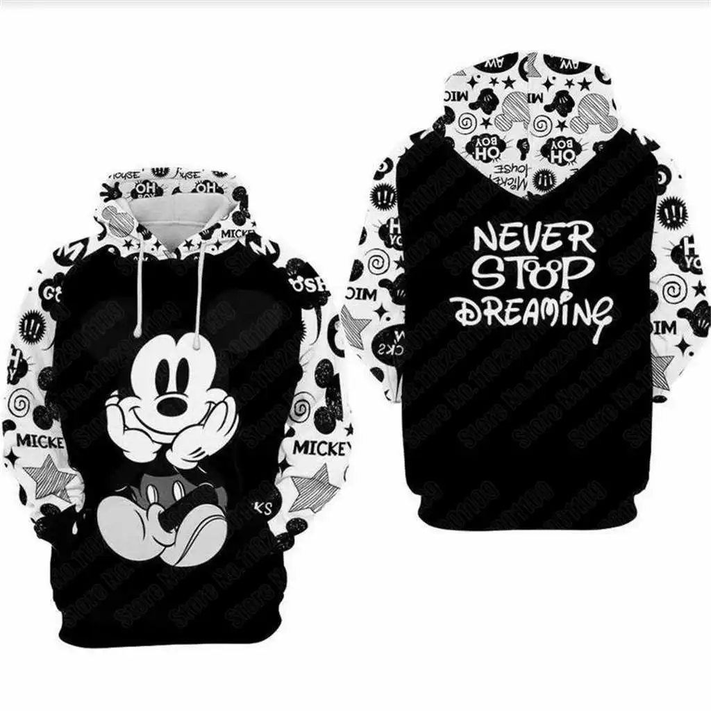 

Mickey Mouse men women New 3D print Disney High Quality napping fashion hoodies jacketdropshipping