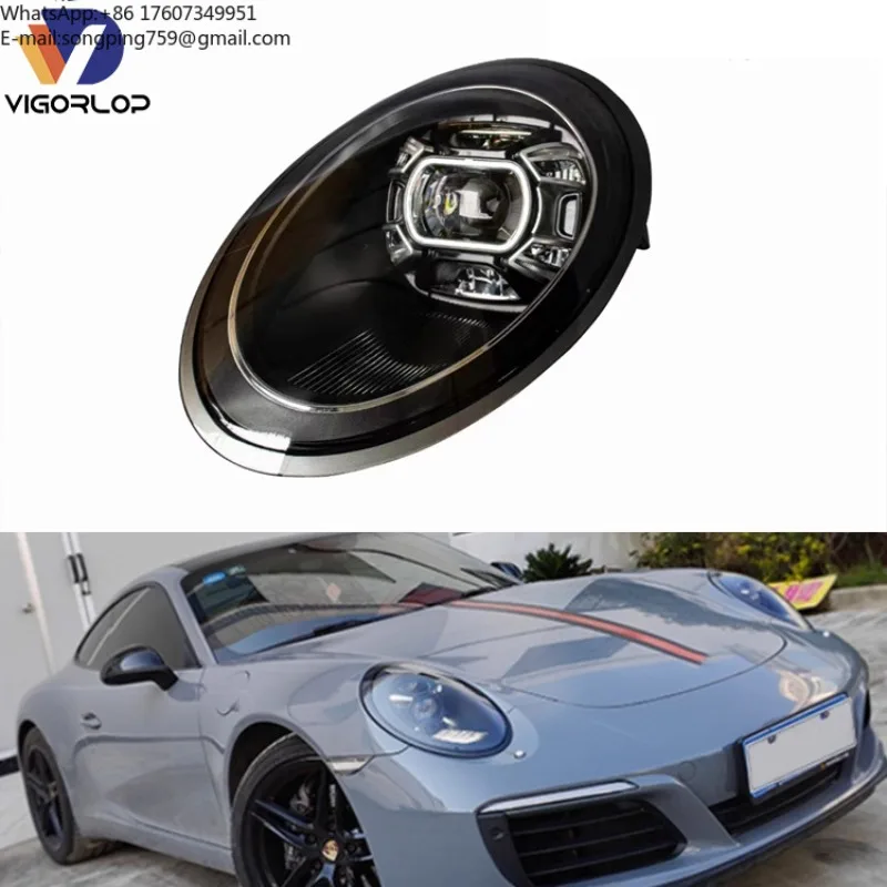 Brand New Matrix Headlight Assembly Car Headlight Manufacturer for porsche 911 2012-2018 to 992 New Model