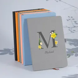 Diário De Flores De Cor Personalizada, Planejadores De Notebook, Diário Personalizado, Presente De Viagem, Presente De Aniversário, Homens E Mulheres, Presentes De Aniversário