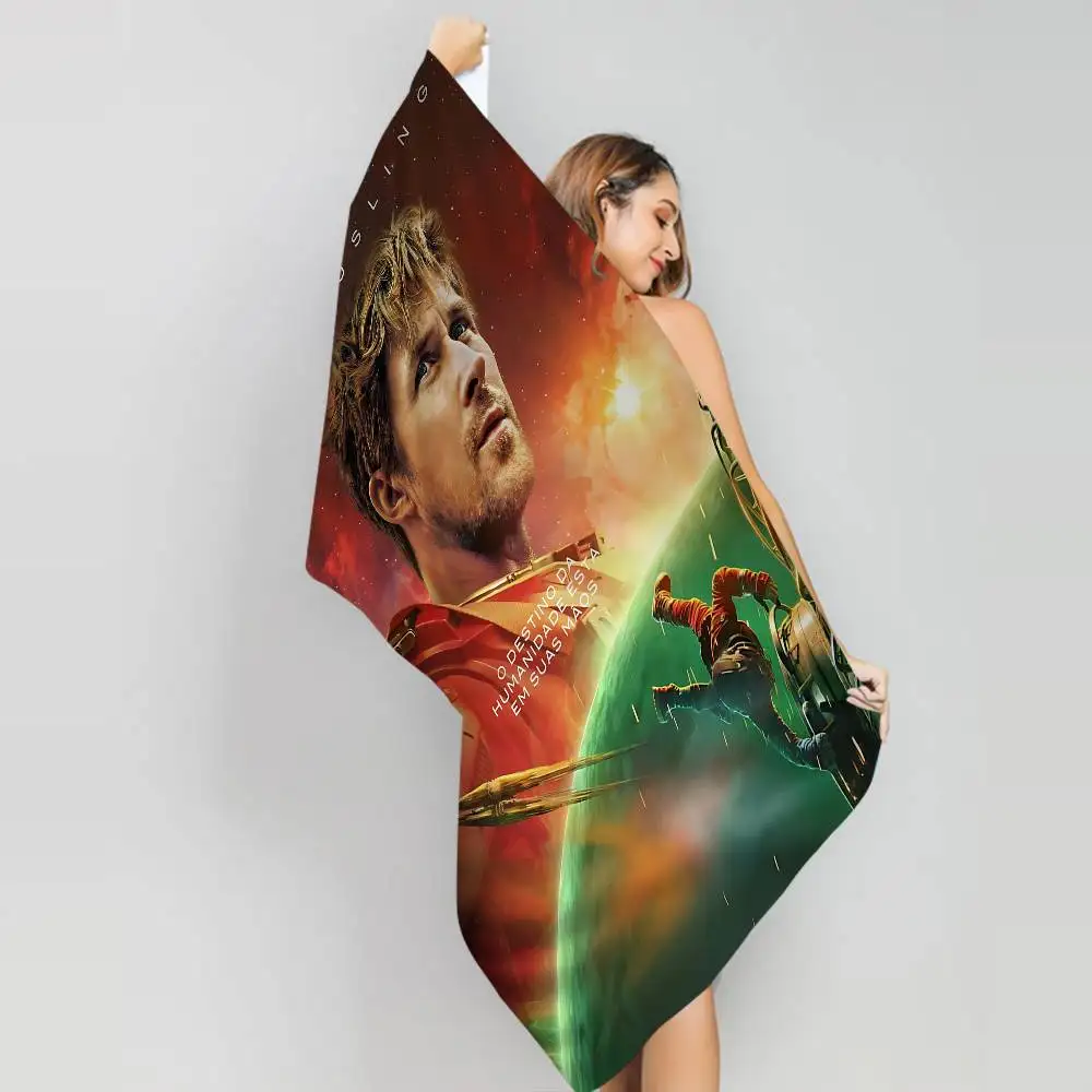 Project Hail Mary 2026 Movie Microfiber Blanket Quick Drying Beach Towels Printing Super Absorbent Pool Towel Blanket