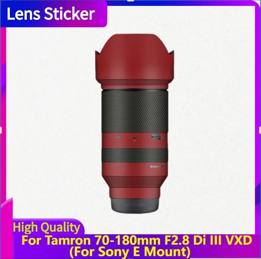 

Для tamron 70-180 мм F2.8 Di III VXD (для крепления Sony E) наклейка на объектив защитная наклейка на кожу пленка защитное покрытие от царапин A056