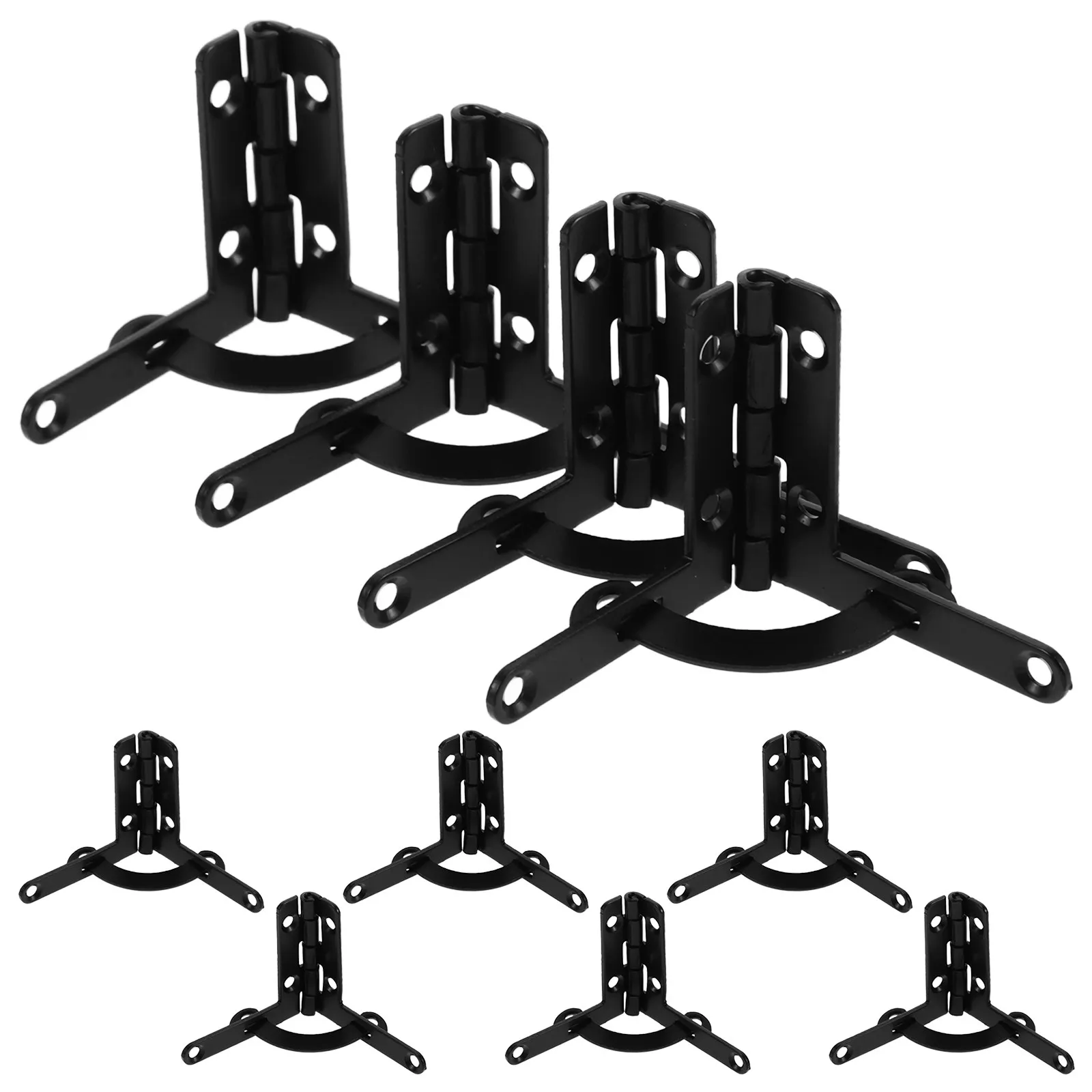 10Pcs Metal Strong Iron Box Iron Hinge Refined Jewelry Household Hardware Furniture Hinges Cabinet Door