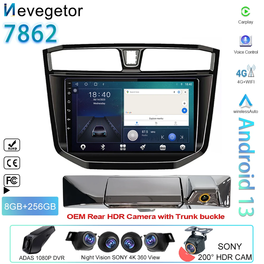 

Car Radio For Maxus LDV T70 T60 MG Extender 2019-2021 Video Carplay 4G Android Auto GPS Navigation Multimedia Player No 2din DVD