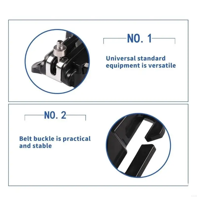 Precise Machined Camera Mounting Plate for Safe DSLR Attachment Featuring Nonslip Padding and Rounded Edges 83CE