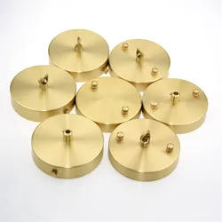 All-brass Ceiling Rose Tray 100% Copper Pendant Lamp Base Canopy Lighting Accessories Beside Wall Light Fixed Ceiling Plate