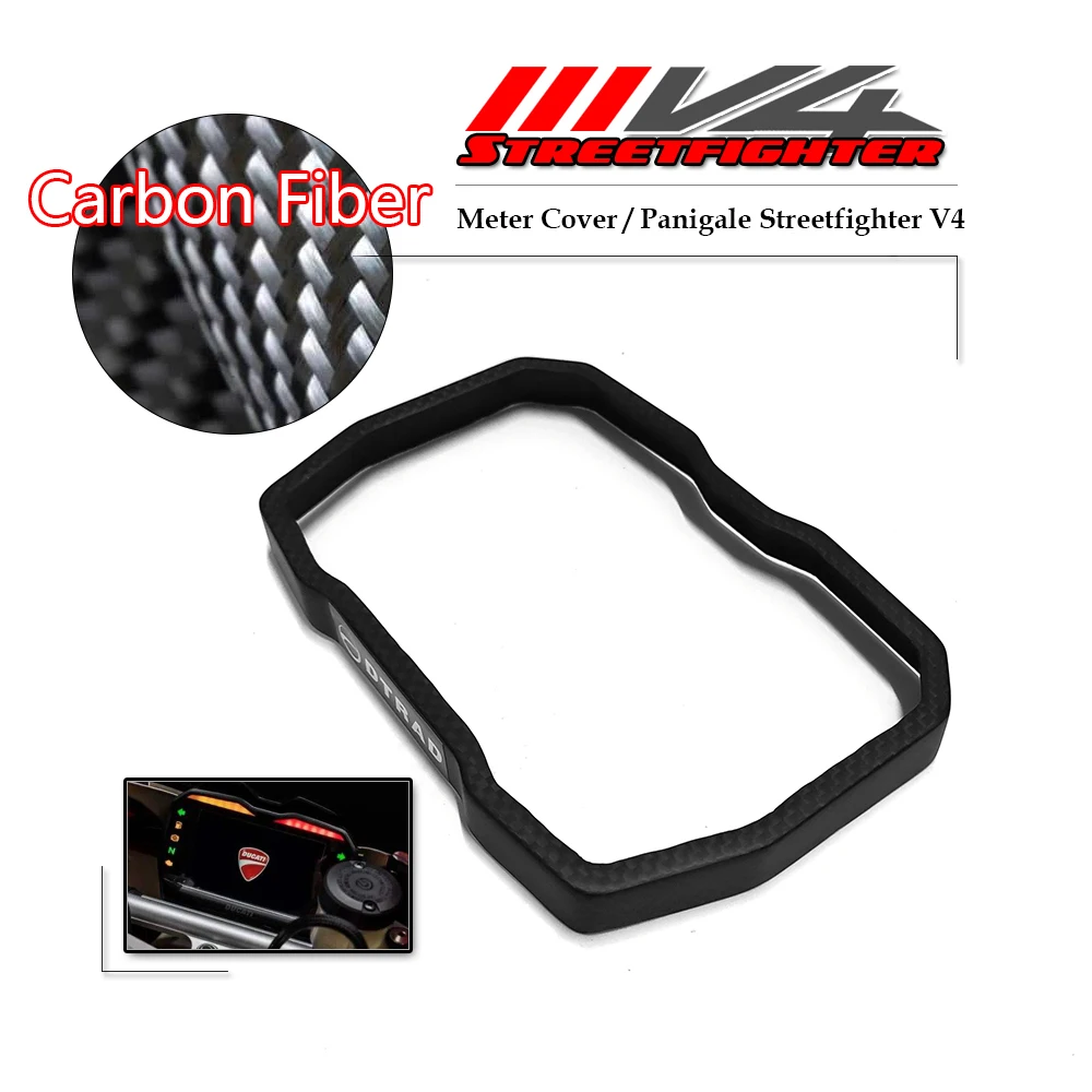 for Ducati Panigale V4 R/S 2018-2021 Motorcycle Carbon Fiber Odometer Speed Table Meter Fairing Cover Cowling Guard Protector