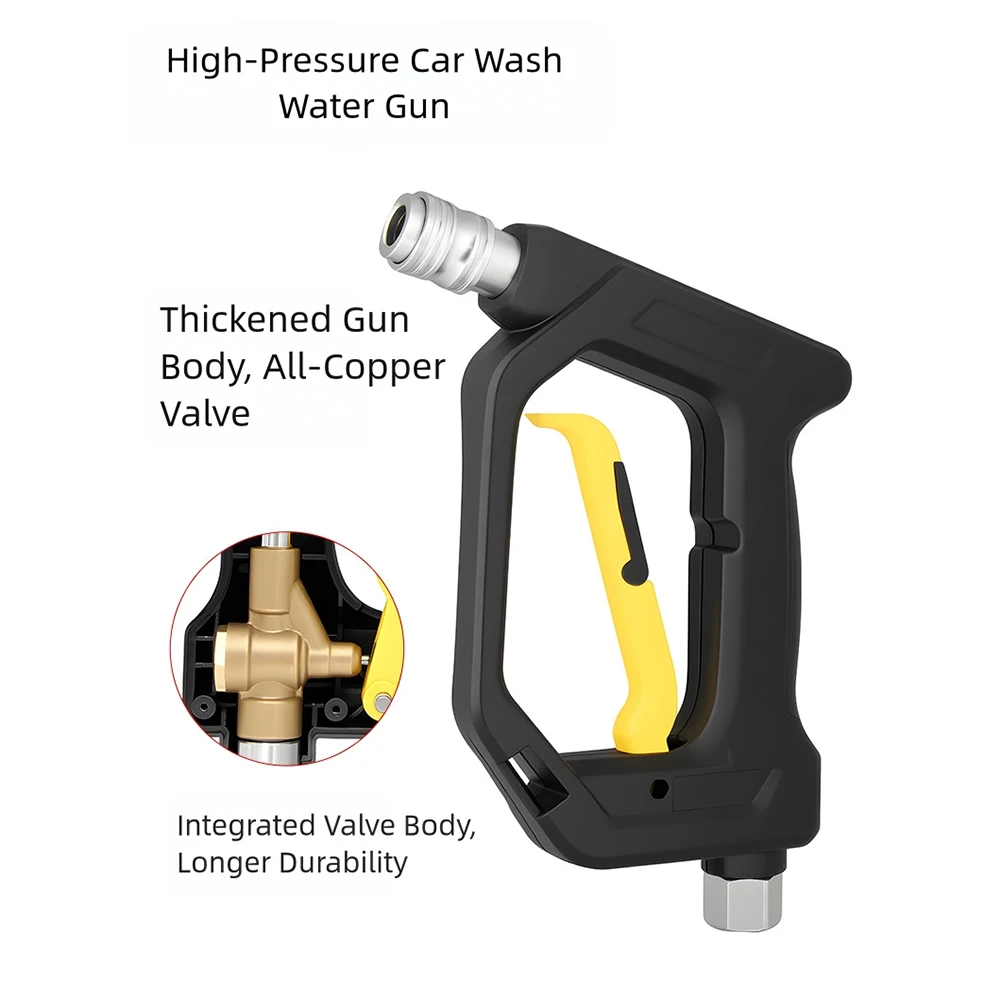 High Pressure Portable Car Wash Sprayer 38F Inlet 14F Outlet Easy Trigger Operation and Shockproof Grip for Extended Use
