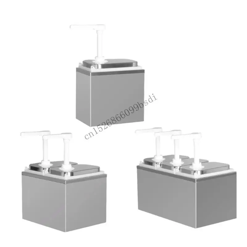 

11UA из нержавеющей стали, ручной пресс, диспенсер для сиропов, соуса, бутылка-насос для кухни, коммерческого использования,