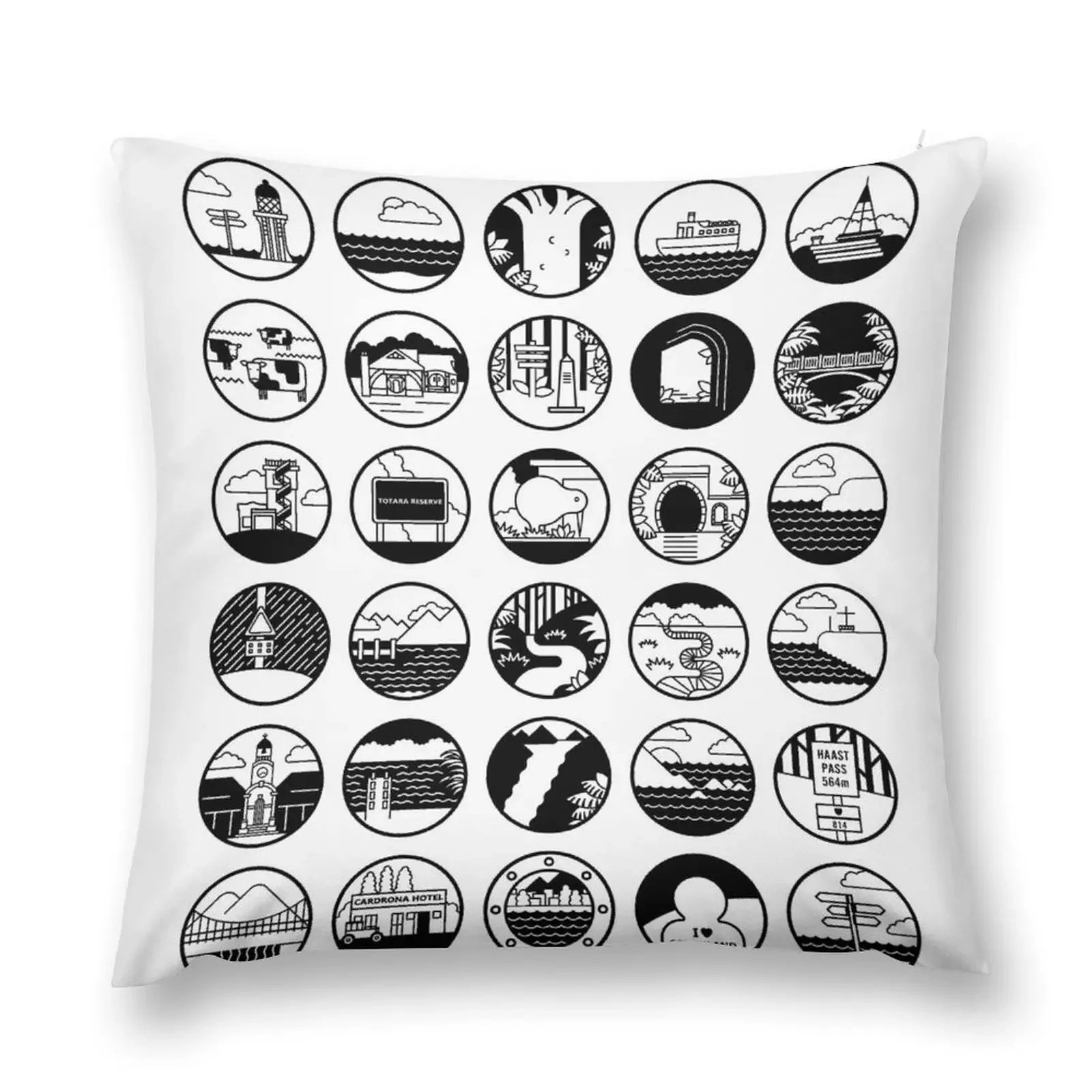 Tour Aotearoa - A 3000km Bike Odyssey Throw Pillow Pillow Cases Pillow Decor