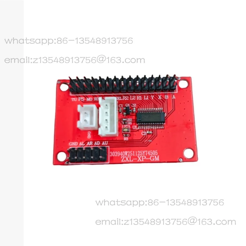 2 pieces price arcade joystick small red board, zero delay USB control board, support PS3 PC PC360 Android DIY joystick chip