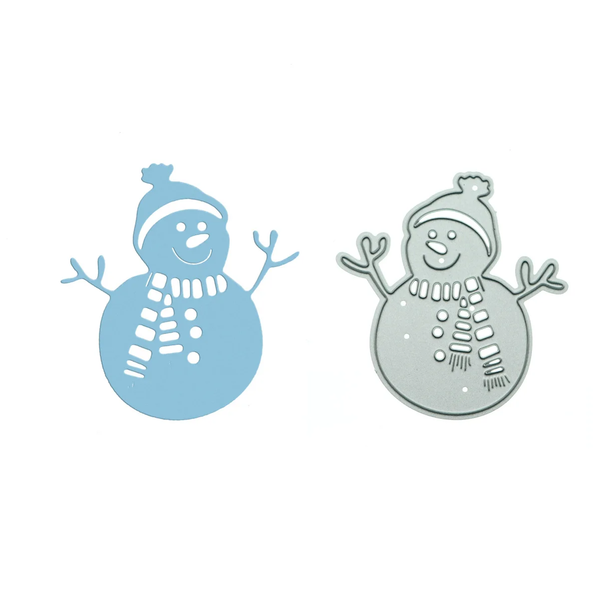 Winter Snowman Pattern Metal Cutting Die Scrapbooking Diy Christmas Card Clipart Craft Art Paper Decorating Embossing Die Cutter