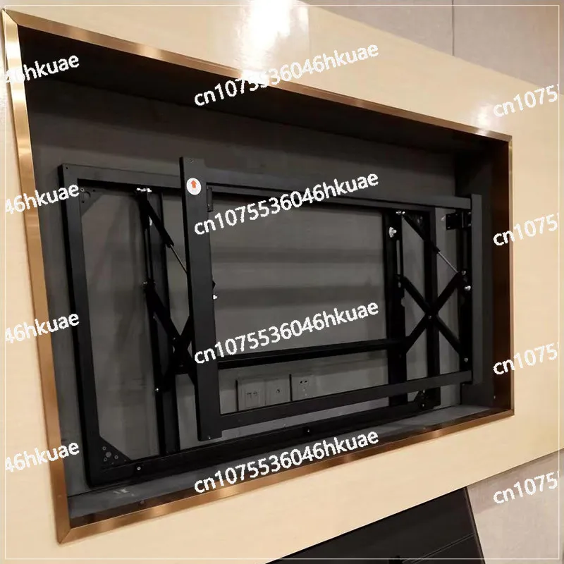 Splicing Screen Bracket Telescopic Hydraulic Front Maintenance Hanger 43/65/86/100 Inch Embedded Wall TV All-in-one Machine