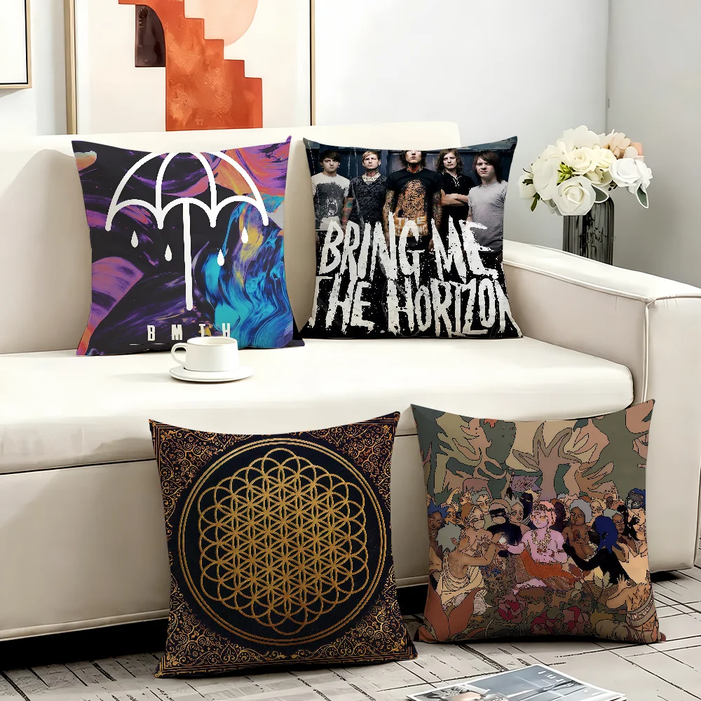 Band B-Bring Me the-Horizon cushion cover Comfortable Decorative For Bedroom Living room Dormitory Picnic and Holiday Decoration