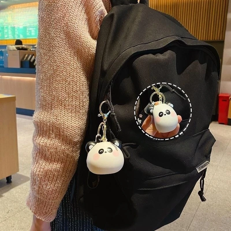 Kawaii Panda Doll Keychain Slow Rising Stress Relief Toy Fidget Antistress Ball Anti Anxiety PU Squishy Toy Car Bag Decoration