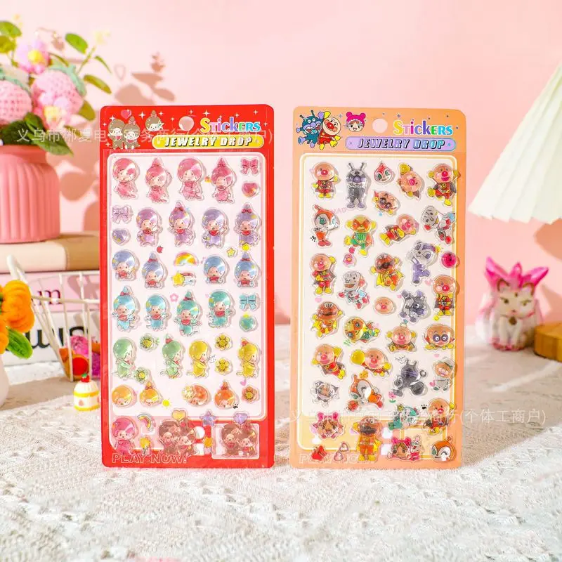 Japanese Monchhichi 40pcs Kawaii 3d Relief Stereo Sticker Cute Diy Mobile Phone Decor Sticker Student Hand Account Stationery