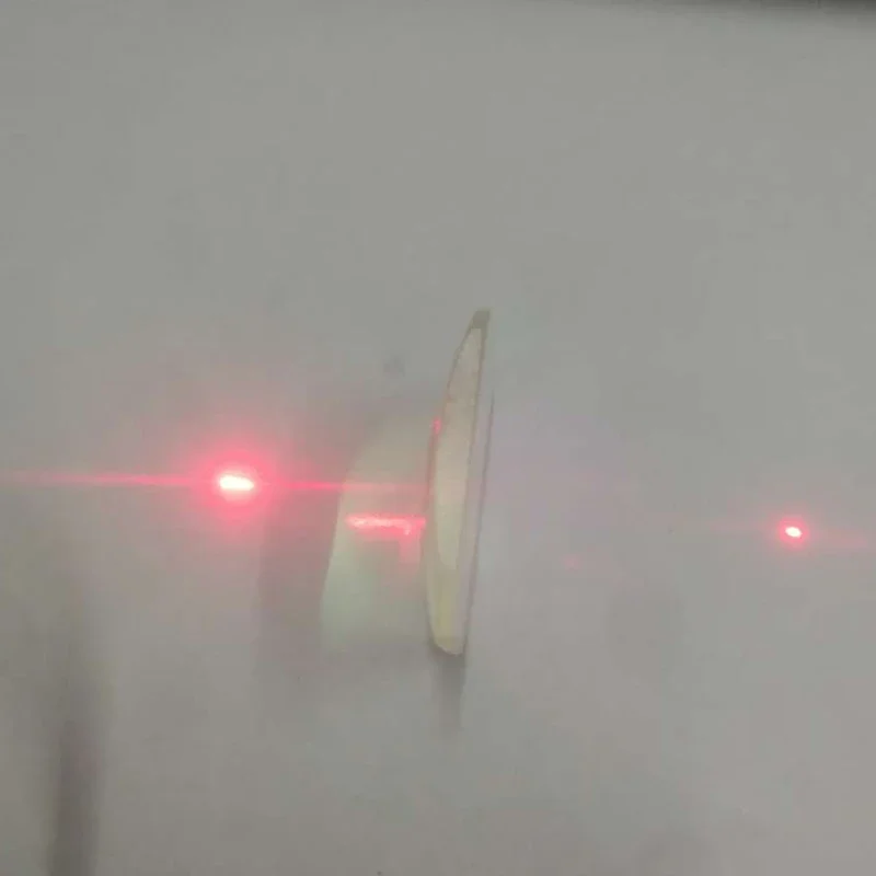 5PC di Fabbrica Difettoso di Vetro Ottico Plano Convessa Lente Asferica Lenti Laser Mezza Riflettere Trasmissione Lentes Focale Lunghezza 62