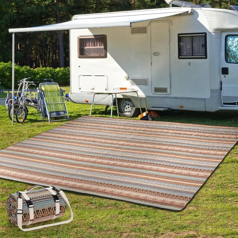 

Picnic Blankets Outdoor - Waterproof Outdoor Rug with Shoulder Carry Strap | Machine Washable Picnic Mat with