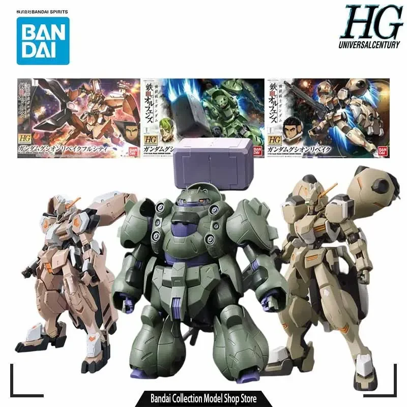 بانداي الأصلي GUNDAM أطقم منمذجة HG ASW-G-11 GUNDAM GUSION REBAKE مدينة كاملة جميع 1/44 أنيمي عمل الشكل التجمع نموذج للبنين