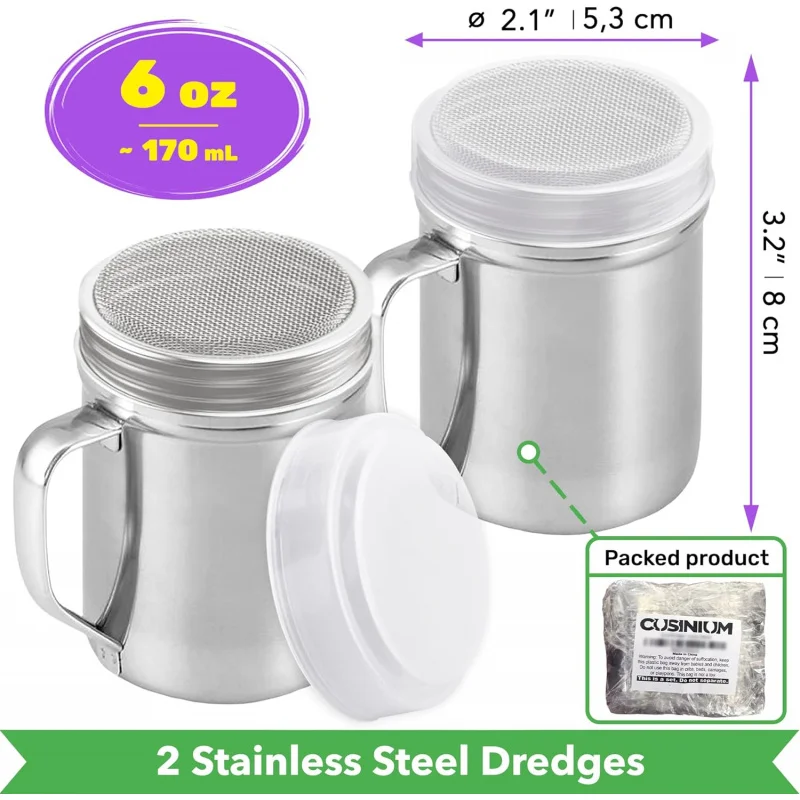 

Household portable multifunctional 304 stainless steel dispenser with mesh and mesh, equipped with toothed marking tube