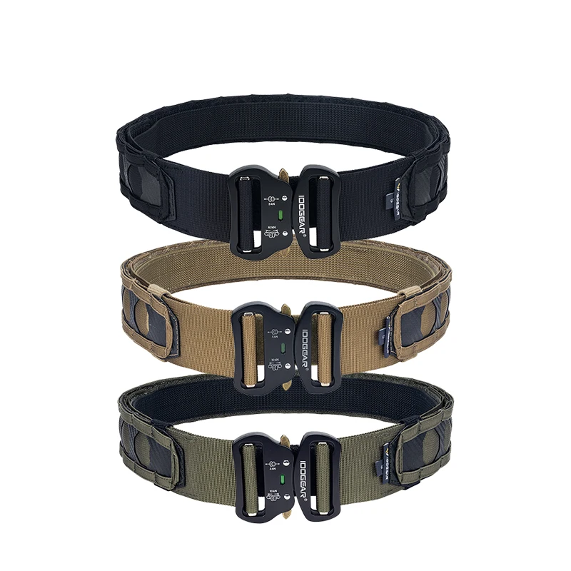 

IDOGEAR 2" BS Style 500D Nylon Fast Release Metal Buckle Hunting Nylon Duty Belt Tactical Belt Molle Combat Belt