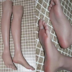 Real Male Foot Mannequin Body Blood Vest Silicone Photography Silk Shoe Stockings Jewelry Doll Model Soft Silica Gel C804