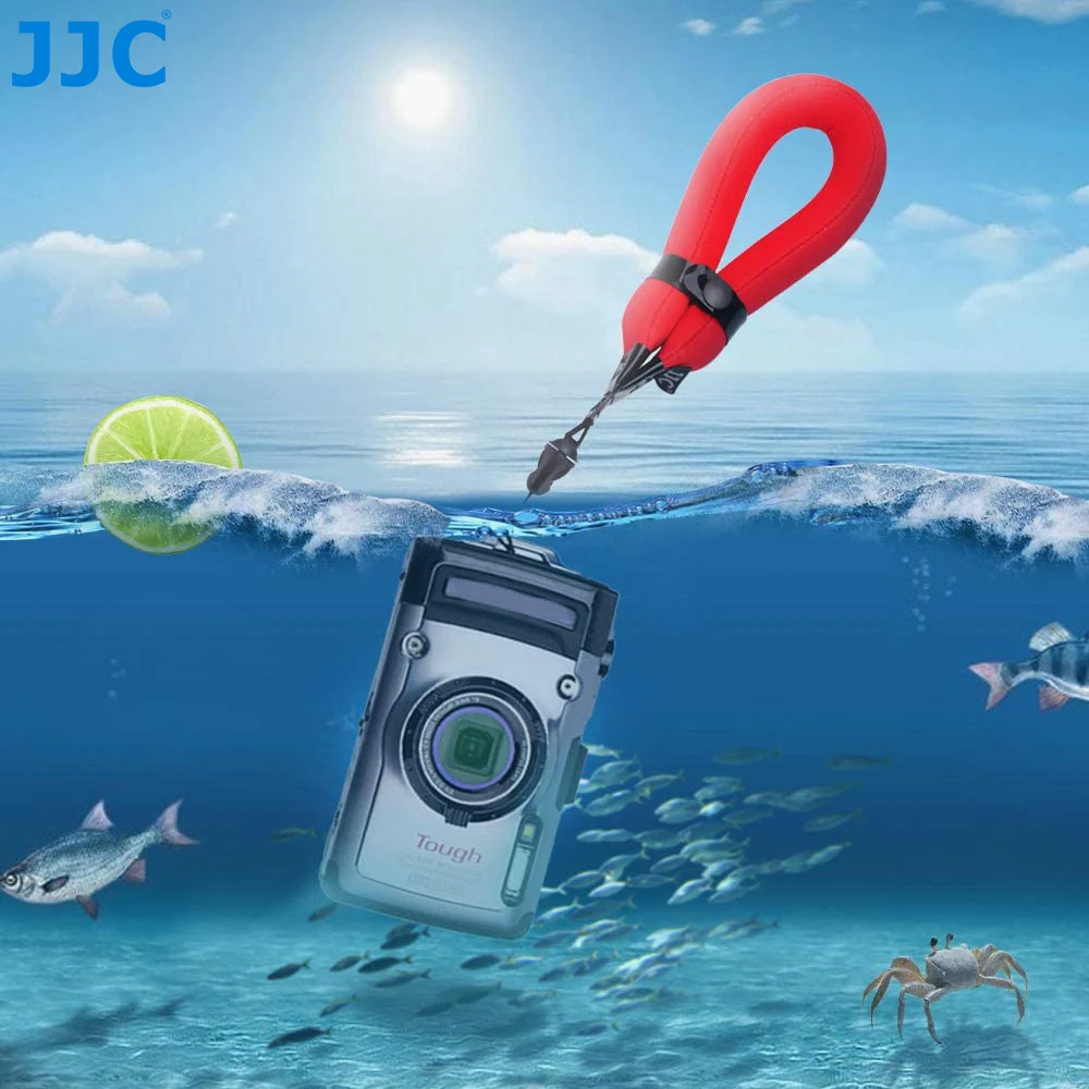 JJC Floating Strap Waterproof Camera Cell Phone Float Underwater Wrist Strap for Gopro Hero 10 9 8 7 6 Olympus TG-7 TG6 TG5 TG-4