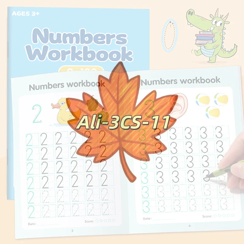 

48-Page Kindergarten Number & Writing Practice Book for Kids 3-6, Math Readiness & Gift Idea