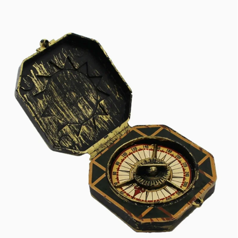 Disfraz de capitán pirata Vintage para niños, brújula náutica Retro, accesorios de fiesta de Cosplay, juguete de Navidad y Halloween, regalos para niños, 1 Uds.