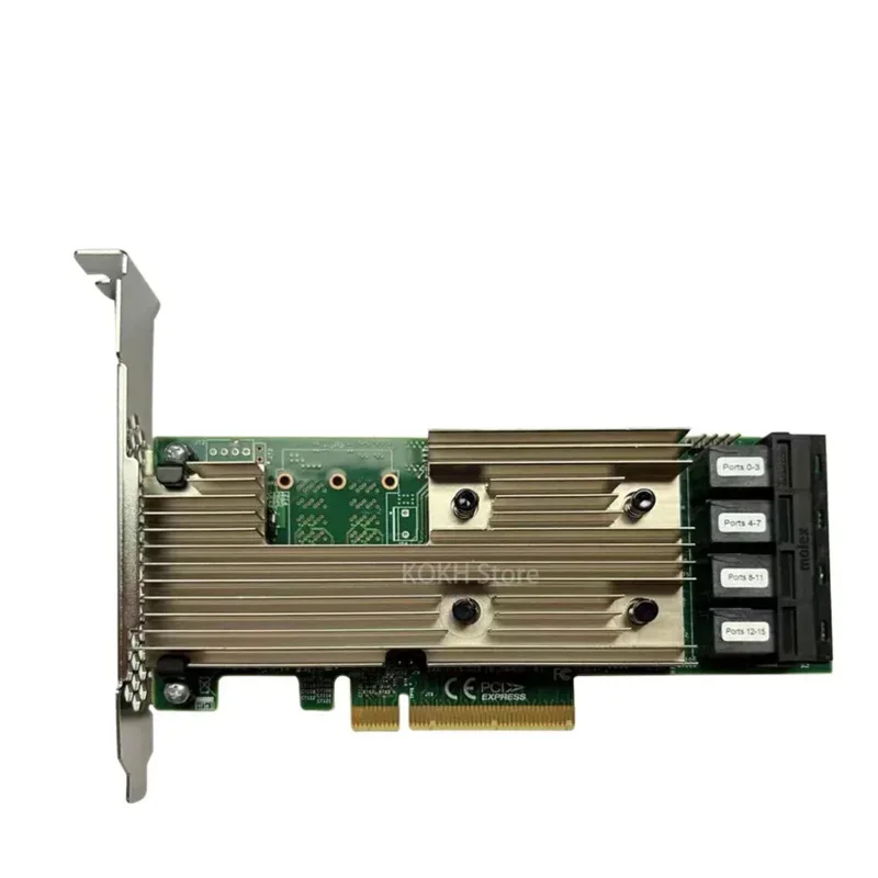 Original SAS9305-16i FOR LSI Logic 12GB/S 03-25703-00 16-Port PCI-e 3.0 SAS RAID Controller 9305-16i Array Card Channel IT Card