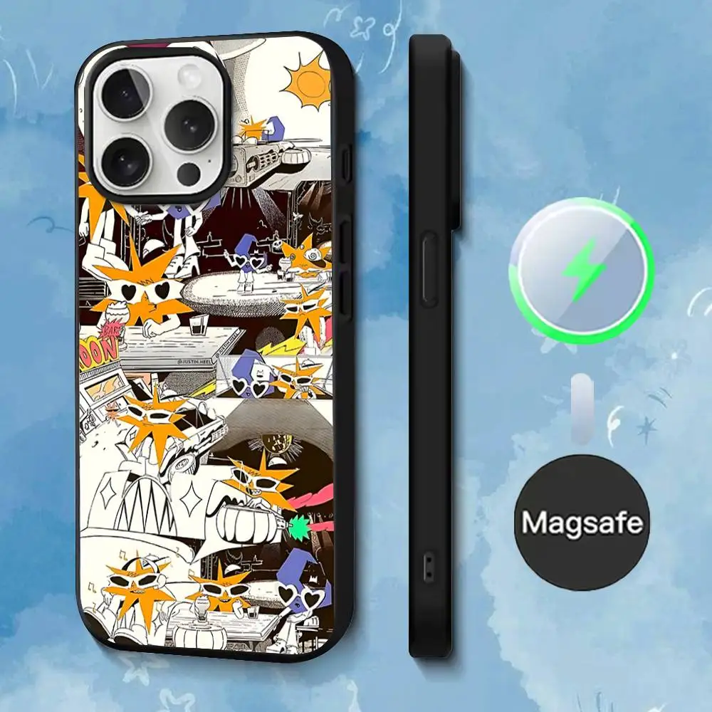 Etui na telefon M-Mora Estrella Singer do iPhone 17, 16, 15, 14, 13, 12, 11, Pro, Max, Plus, Mini, SE4, z magnetycznym systemem Magsafe do bezprzewodowego ładowania