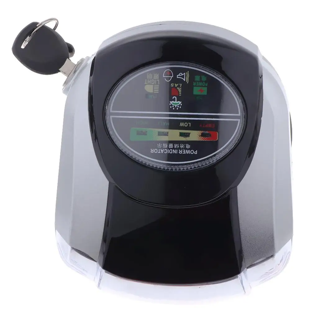 Universal Motorcycle Meter Speedometer Tachometer LCD Display with Keys High Temperature Resistant ABS for E Bike 60V