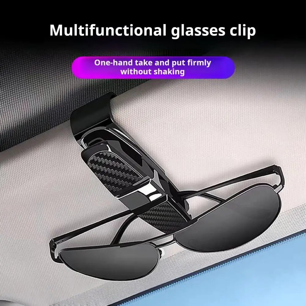 Car Glasses Holder Sun Visor Glasses Holder Universal Car Sunglasses Holder Clip 180-degree Rotatable Sun Visor Glasses