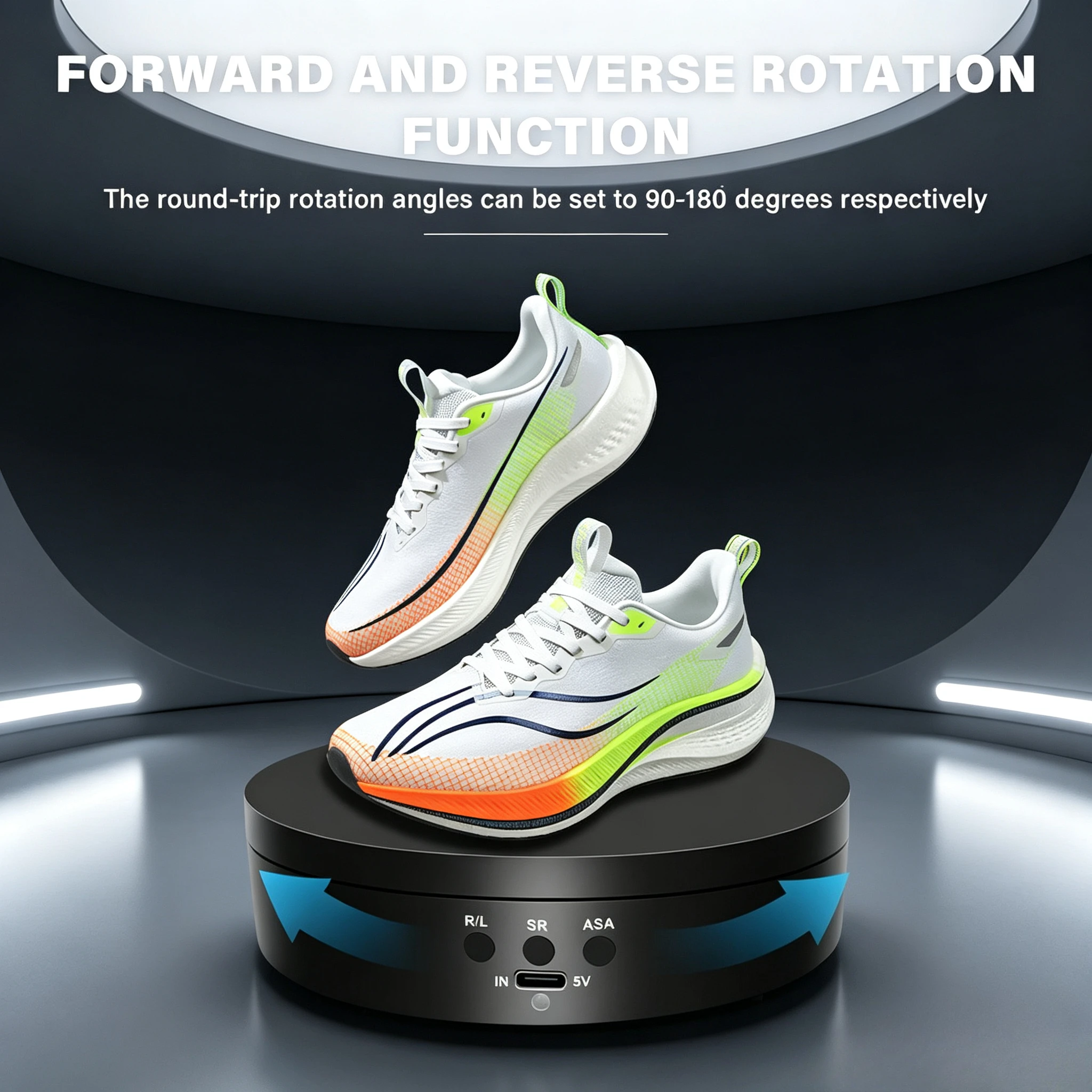 360° Rotation Noiseless Electric Turntable Rotating Table Multifunctional Max Load 4KG Rotating Display Stands Jewelry Stand