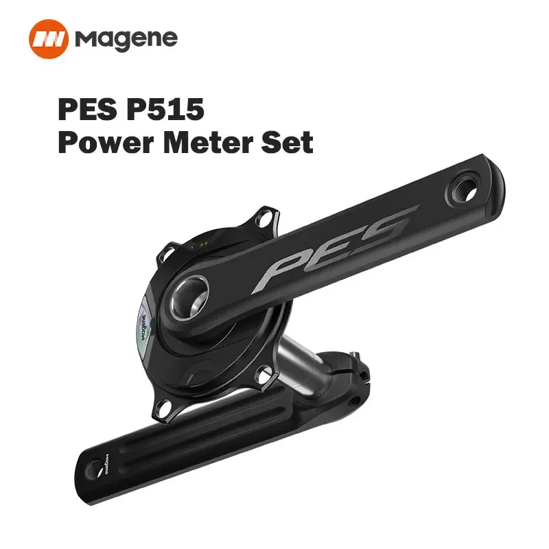 Magene PES Crankset P515 Power Meter 4-Bolt 110 BCD 24mm Cadence Pedal Balance Anti-Steel Spindle Chainring for Shimano/SRAM