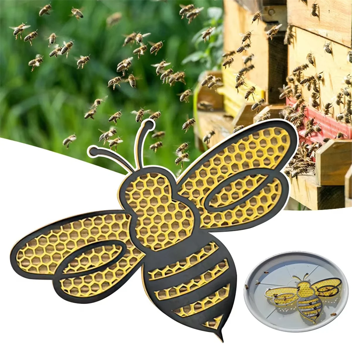 

Y31A Reusable Multi-Purpose Bees Watering Station Butterfly-Shaped Floating Pollinator Butterflies Bees Waterer Bath Tray