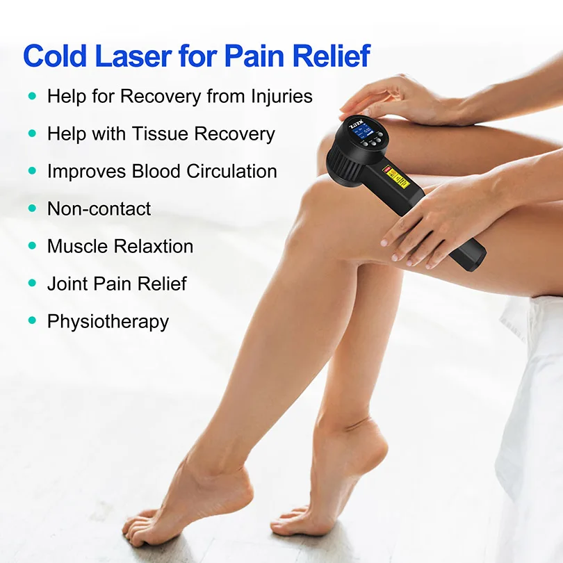 Red Cold Laser Therapy Device Pulse Wave For Biostimulation Muscle Pain Relief Professional Neuropathy Rehabilitation Equipment