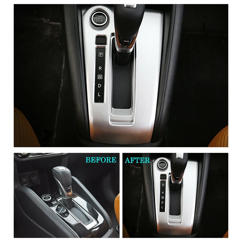 Auto Control Versnelling Shift Box Paneeldeksel Trim Voor Nissan Kicks 2016-2018