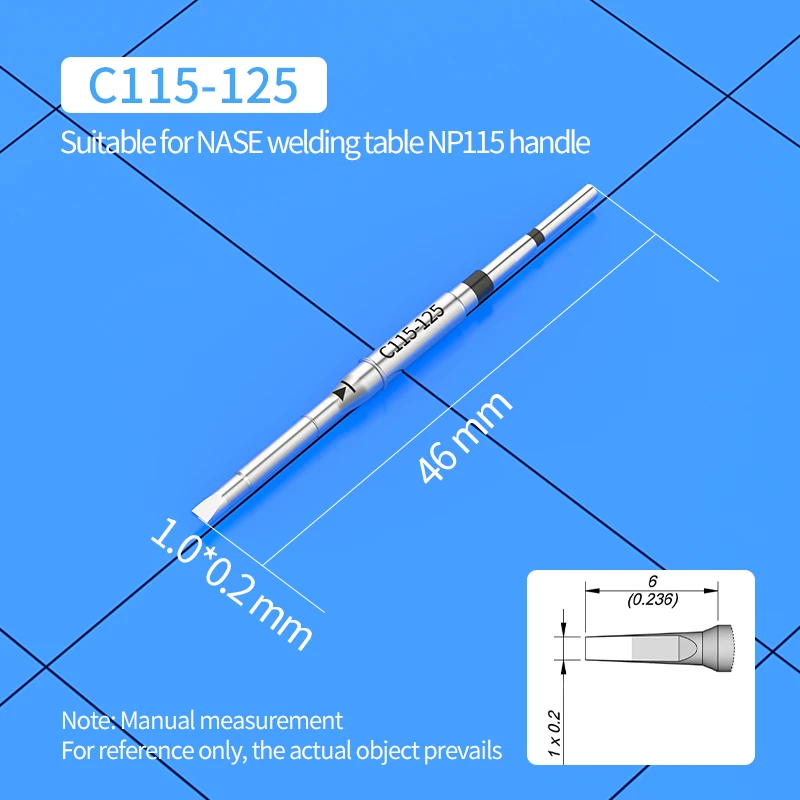 C115 Soldering Iron Tip C115-105/125/117/113/114/112/109/127/101/110/120/107 for JBC Soldering Station Precision Repair SMD PCB image 3