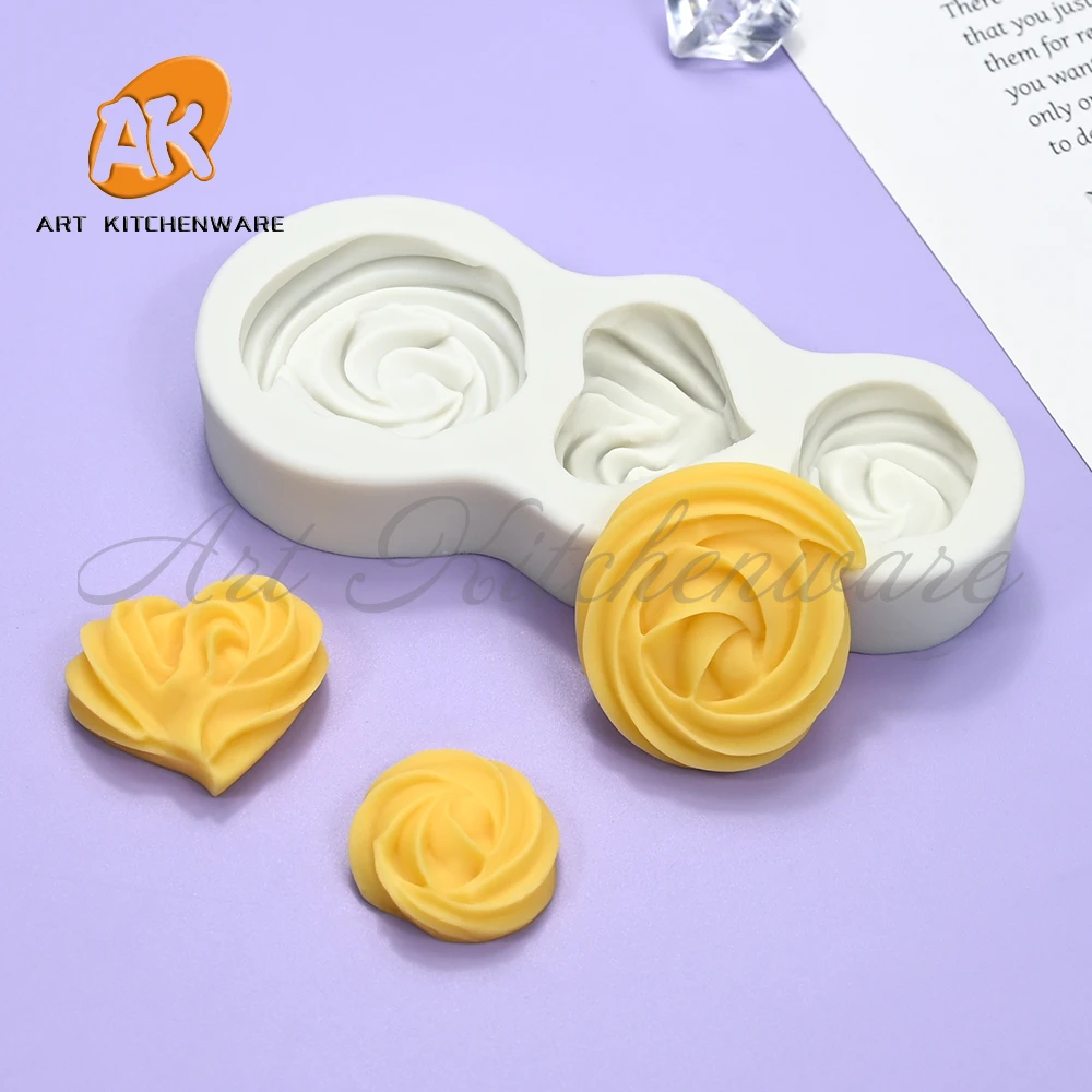 Meringue شكل قوالب السيليكون Sugarcraft فندان قالب الشوكولاته كب كيك كعكة تزيين المطبخ خبز لتقوم بها بنفسك قوالب الطين الراتنج #4