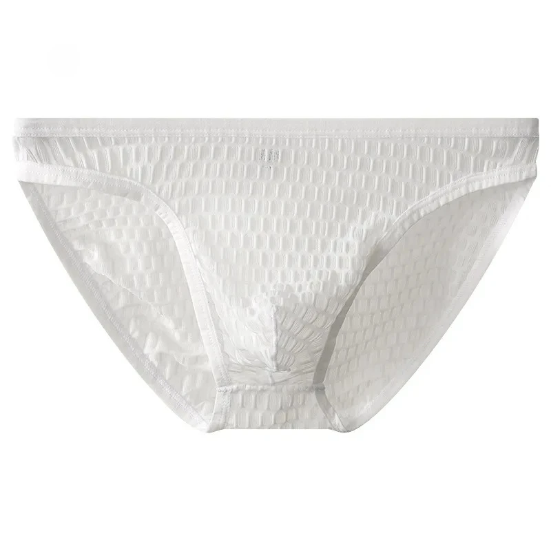 

Lace Bulge Briefs for Men Sexy U Convex Pouch Underwear Ulta-thin Quick Dry Cool Feel Semi-transparent Gay Erotic Low Rise Tanga