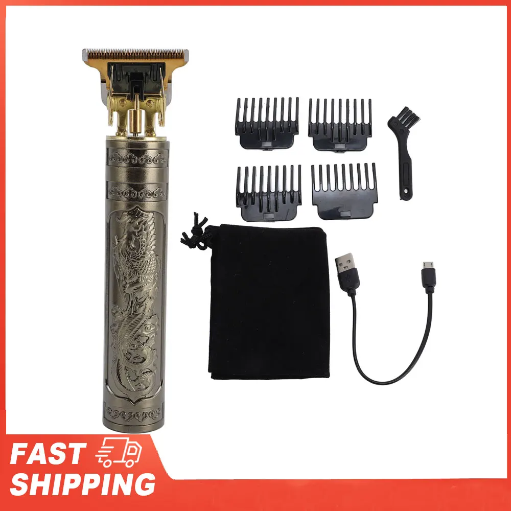 

Hair Trimmer Set T Blade Smoothly Accurate Cutting Electric Hair Clipper Set with 4 Guiding Combs for Home Salon