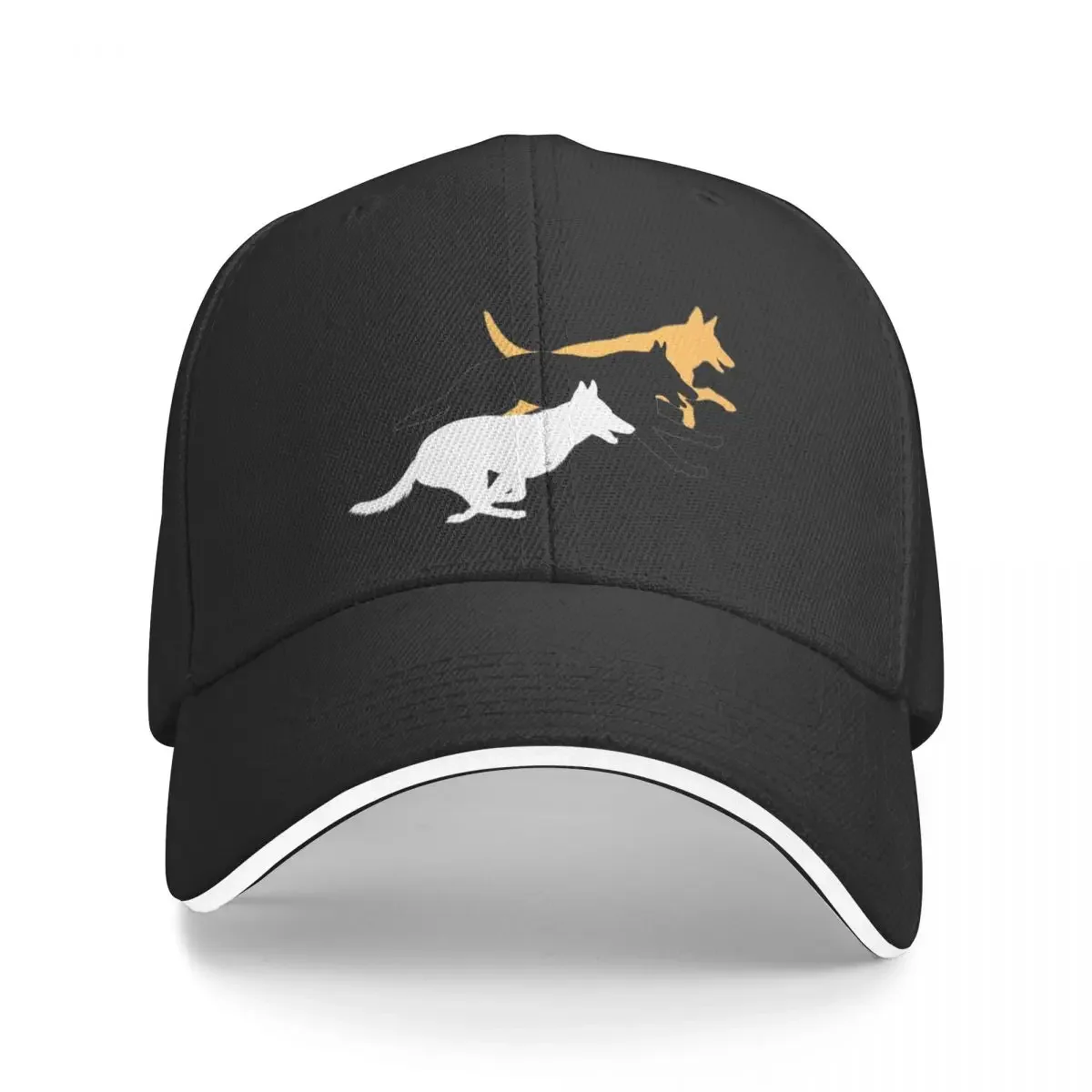 

German Shepherd Dogs Running Silhouettes Baseball Cap dad hat Thermal Visor sun hat Boy Child Women's