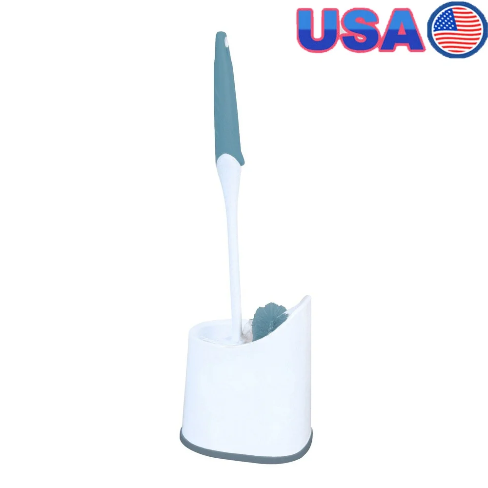 

Щетка для унитаза с мягкой ручкой Caddy Отдельно стоящее хранилище Легко досягаемая очистка под ободком Удобное использование