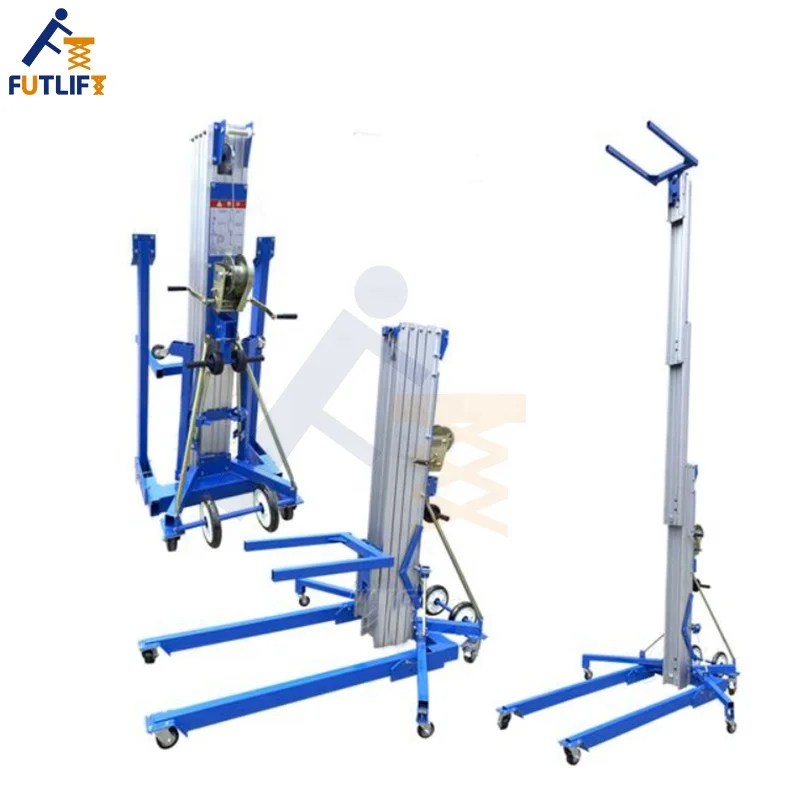 

Economical Manual Lifting Material Lifts 3.5m 5m 6.5m Sizes for Retail Hotels Manufacturing Plant Printing Shops 300KG New
