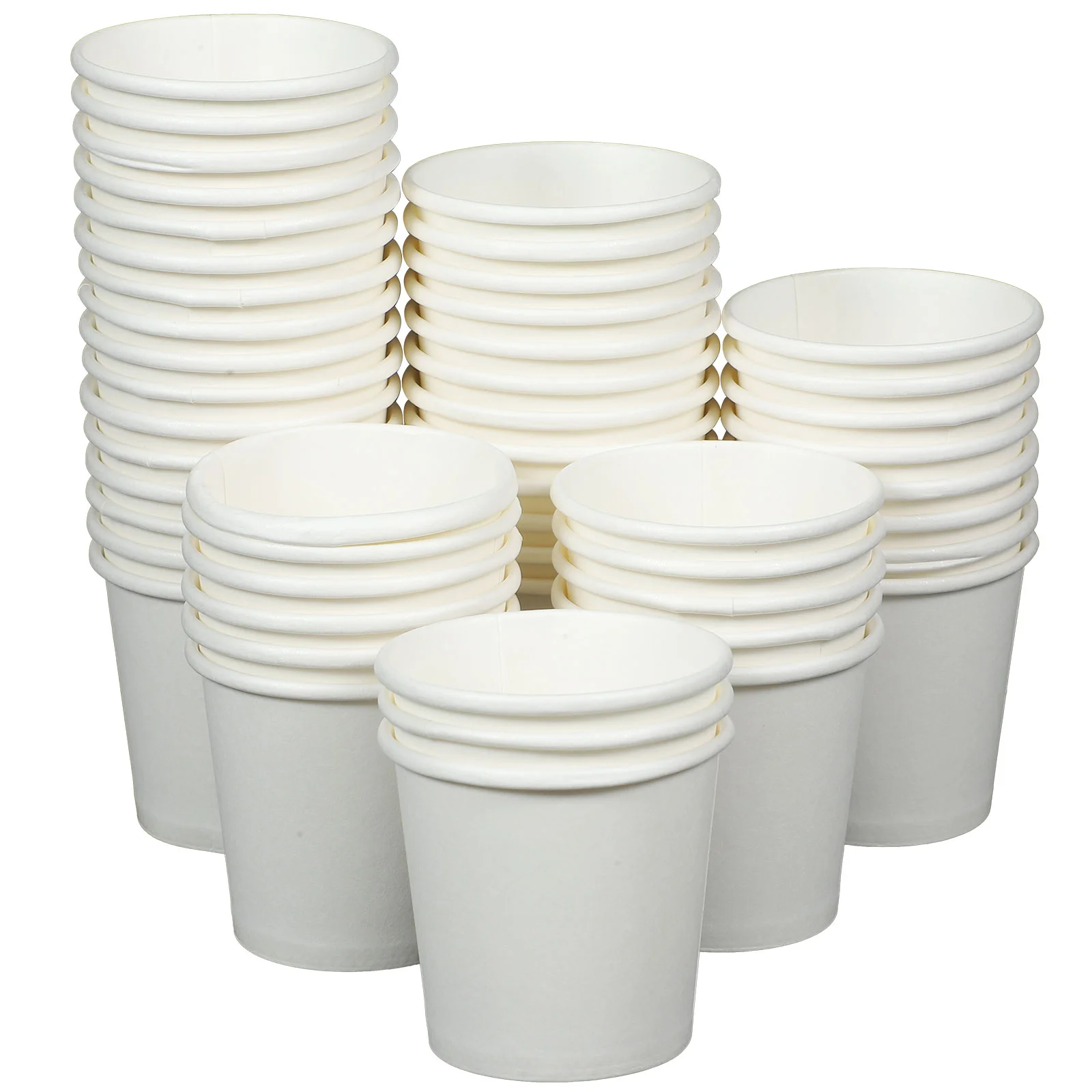 100 Pcs Espresso Cups Travel Coffee Mug Small Mouthwash Soup Bucket Washing White Water Bath Office