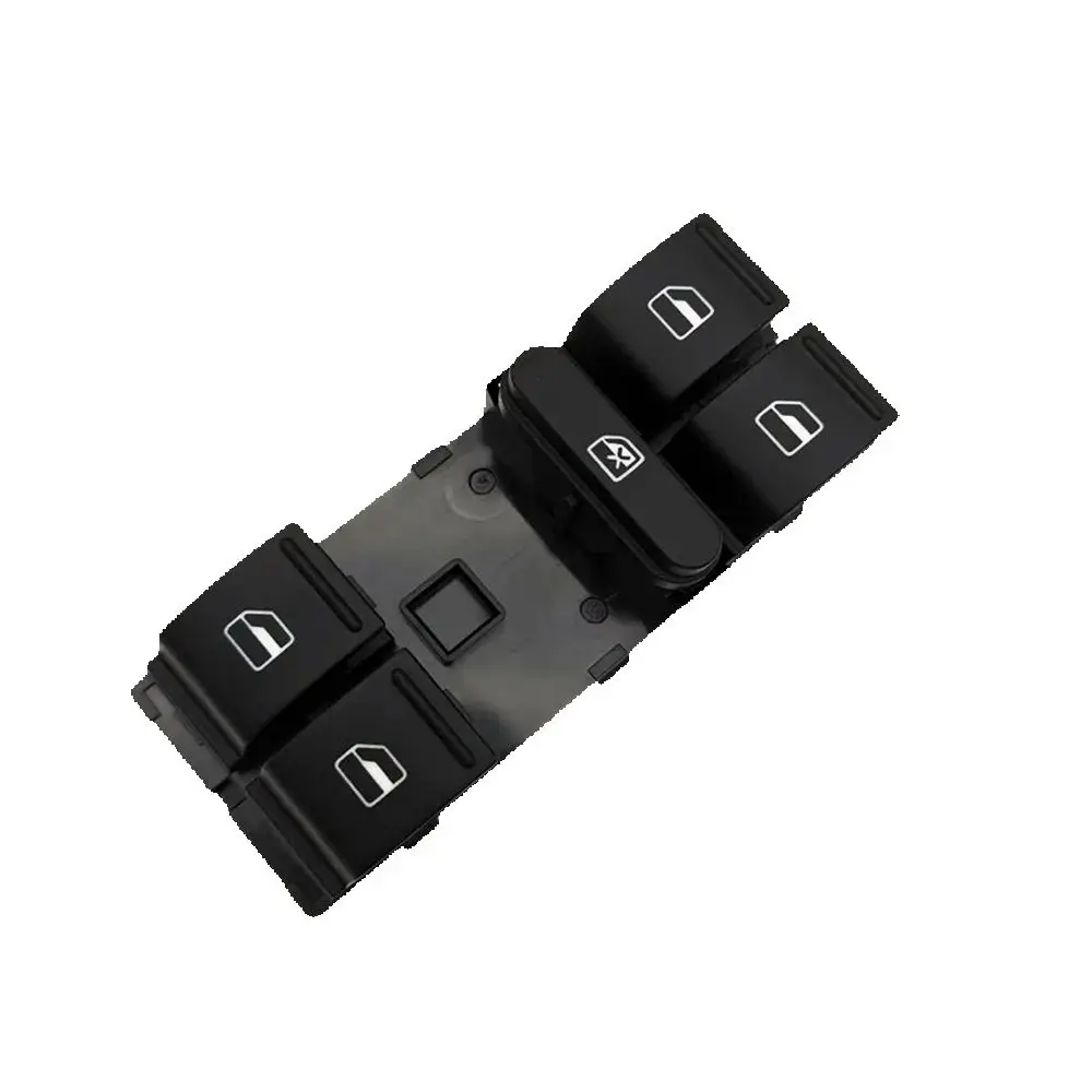 10Pins Electric Power Master Window Switch Button Red Light 1K4959857B For VW Golf Jetta Passat CC Seat Altea Ibiza Leon Toledo